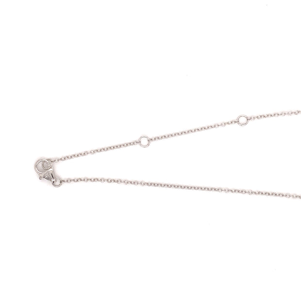 DIAMOND ROUND AND BAGUETTE NECKLACE