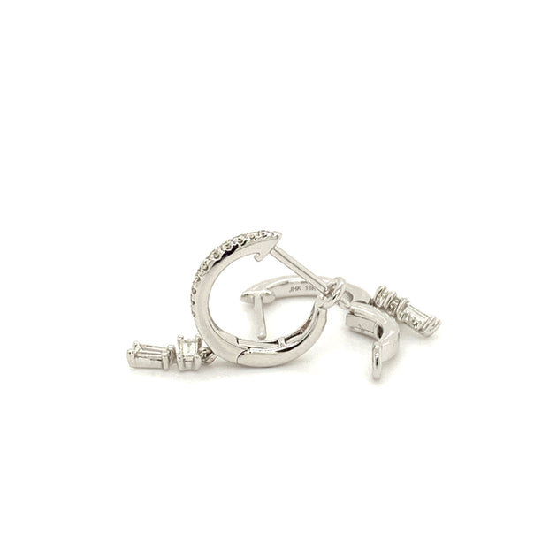 vuitton silver hoop earring