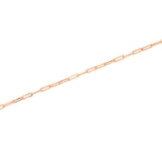 ROSE GOLD THIN PAPERCLIP CHAIN