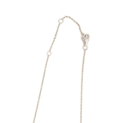 HANGING ROUND DIAMOND BAGUETTE NECKLACE